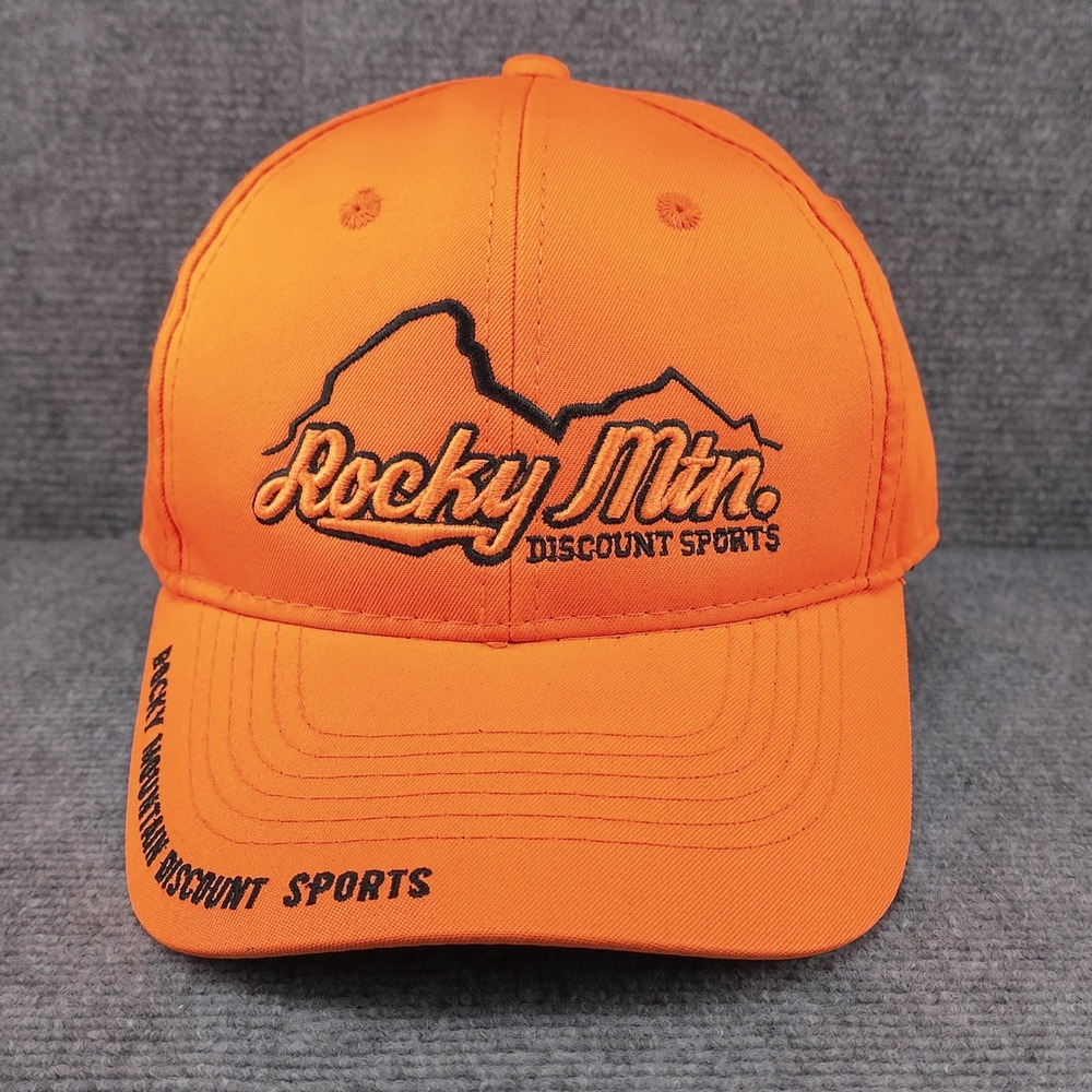 Rocky Mountain Sports Hat Cap Mens Strap Back Blaze Orange Hunting Fishing